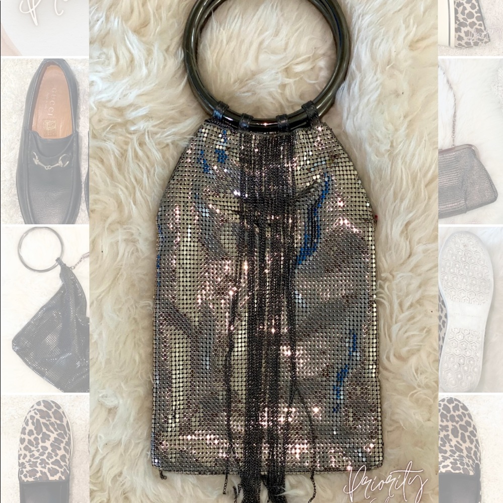 Whiting&Davis,silver Rush Fringe Ring Handle HB